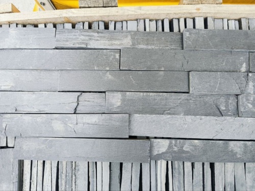 Плитка чёрная из натурального камня фасадная 30 см * 5 см, толщина 7 мм -30 мм купить в Новокузнецке