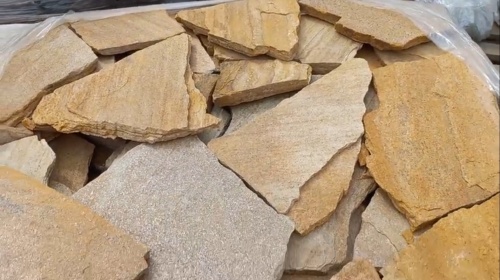 Плитняк златолит жёлтый для цоколя купить в Новокузнецке