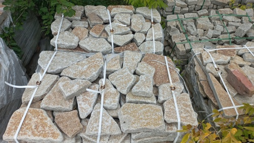 Гранитный плитняк галтованный для парковки купить в Новокузнецке